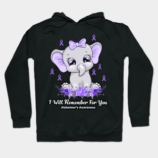 I Will Remember For You Brain Alzheimer's Awareness Hoodie